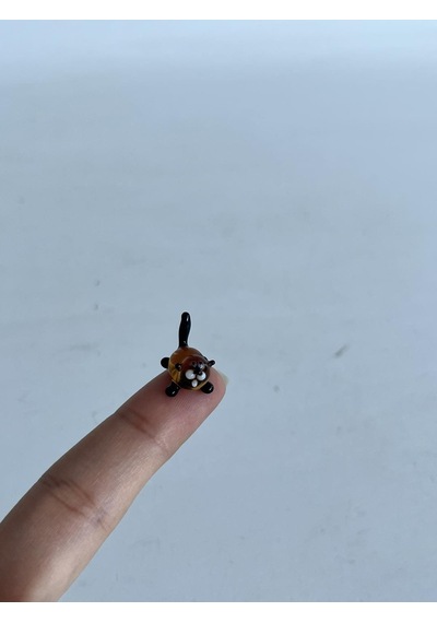 El Yapımı Mini Murano Cam Sincap Biblo A120-03