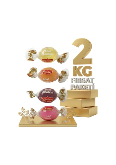 Afia Meyveli Mini Bonbon Şeker 2x1 Kg
