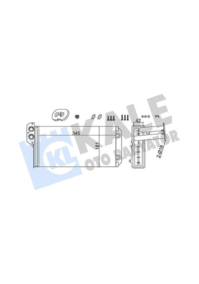 Kale 355280 Kalorifer Radyatörü - Mercedes Sprinter 1995-2002 310 D Dizel 0028358901 - 2d0819031 - A0028358901