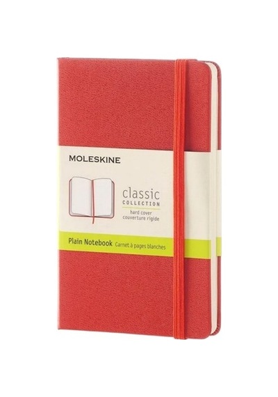 Moleskine Sert Kapak Defter Kırmızı Çizgisiz - 11,5x18 - 6642
