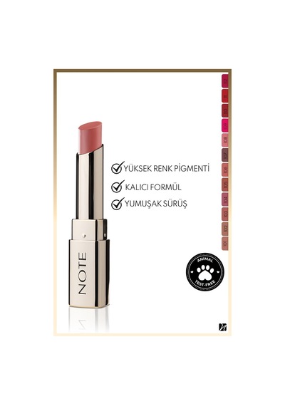 Note Cosmetique Iconic Matte Lipstick Kalıcı Mat Ruj 108 Dreamer - Pembe