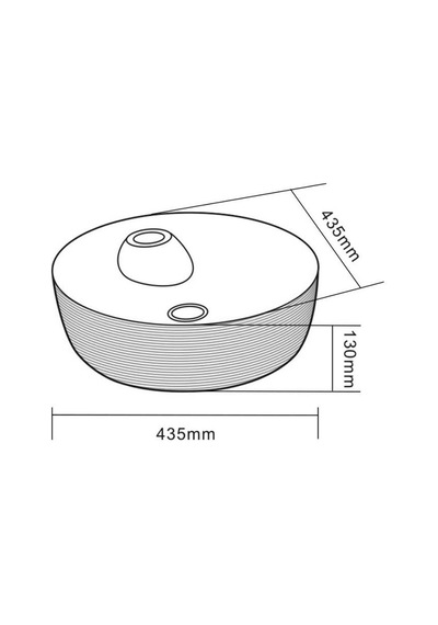 Eva Banyo Lena E-5002G Tezgah Üstü Porselen Lavabo