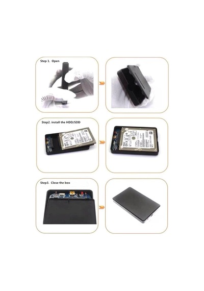 Apera Gn-70 2.5 İnç Sata Harddisk Kutusu Usb 2.0 Max 2 Tb Destekler