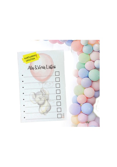 Magnet Alışveriş Listesi (50 Adet) Koala Desenli