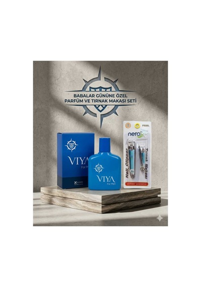 Babalar Gününe Özel Viya Erkek Parfüm 100ml For Men + 2li Tırnak Makası Seti Diğer
