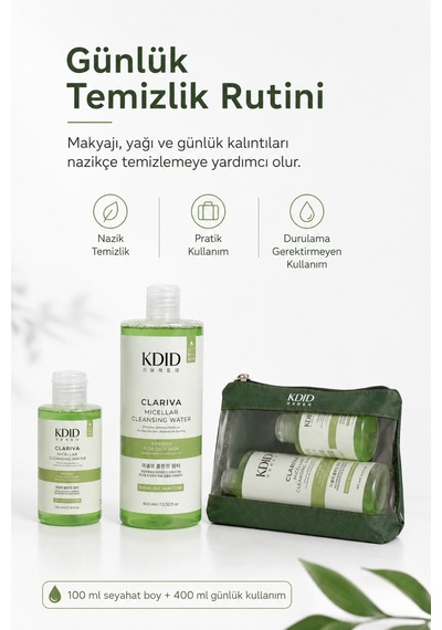 Kdid Mıceller Water For Oıly Skın Types 400+100ml Yeşil