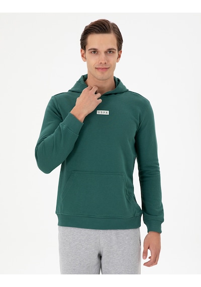 U.s. Polo Assn. Erkek Koyu Yeşil Sweatshirt 50293359-vr079 Koyu Yeşil