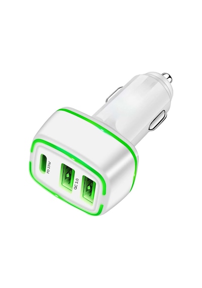 Concord C775 Çift Usb Qc3.0 Girişi Pd 23w Girişi Işıklı Araç Çakm