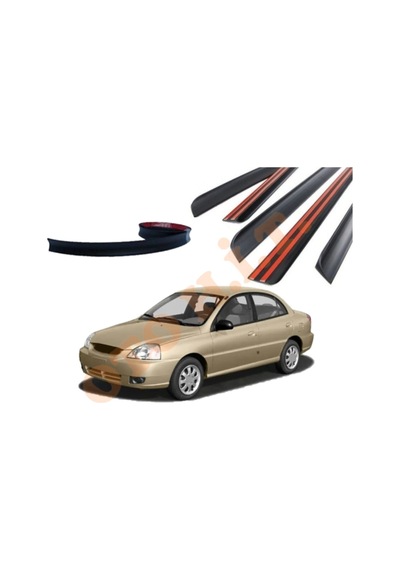 Kia Rio 04-05 Uyumlu Bagaj Üstü Spoiler Mat Siyah Uyumlu