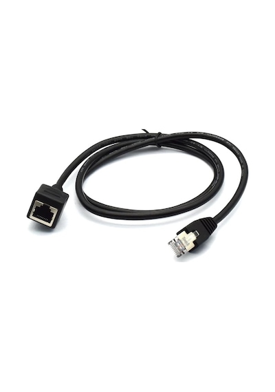 5077 Rj45 Dişi Erkek Uzatma 0.5M Panel Tipi Cat6 Montaj Kablosu