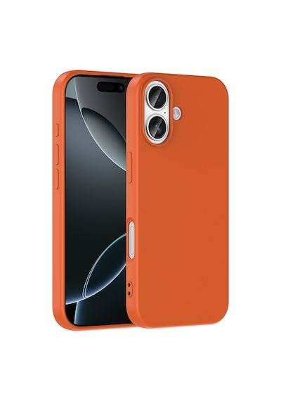 Nourthkiingdom Apple Uyumlu iPhone 17 Kılıf Zore Mara Lansman Kapak - Turuncu Turuncu