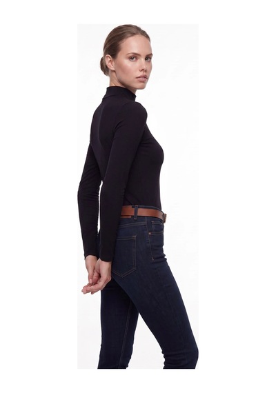 CEMO Kadın Yüksek Bel Skinny Fit Jean Pantolon Koyu Mavi