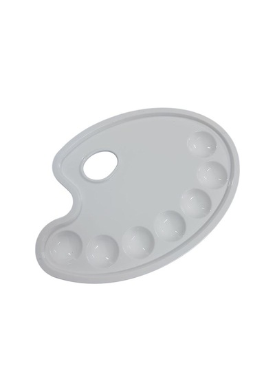 Plastik Palet Oval Orta 23x16cm