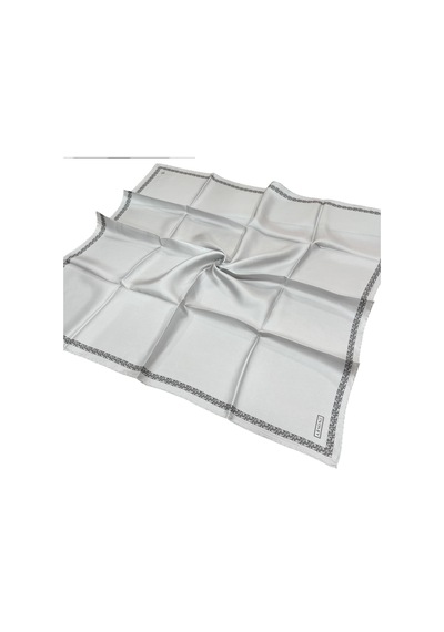 Armine İpek Eşarp 2025 Kış - 9260-04 Twill - Gümüş