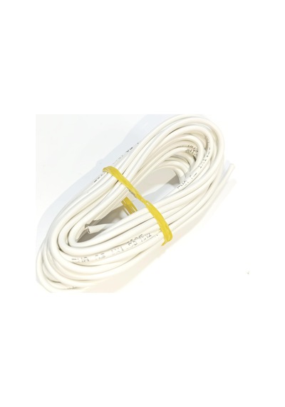 1,5mm 5metre Yanmaz Silikon Kablo Ttr Beyaz Renk 1 Adet