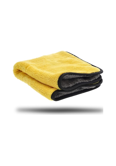 - Ultra Kalın Mikrofiber Oto Araba Yıkama Kurulama Havlusu 60x30 Cm, Orta Boy Çift Katlı Araç K