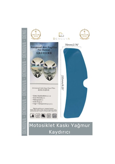 Motosikletkaskı Motosiklet Kaskı Anti Sis Şeffaf Film Kask Su İtici Buhar Önleyici Yağmur Kaydırıcı