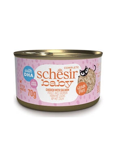 Babycat Tavuklu Ve Somon Balıklı Tahılsız Yavru Kedi Konservesi 70 Gr