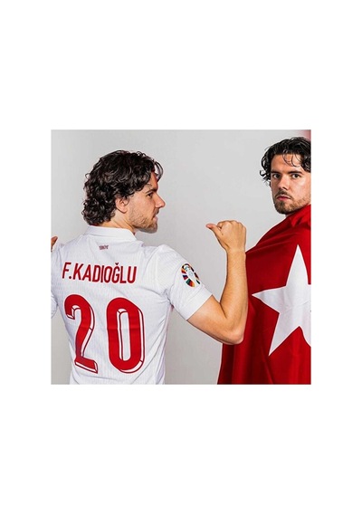 Türkiye Euro 2024 Ferdi Kadıoğlu Iç Saha Forması White Çok Renkli