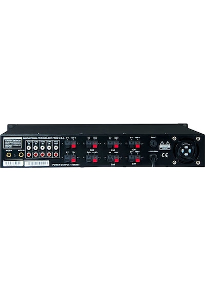 Westa Wm-250ut 250w 100v/70v/4-16 Ohm Usb/eko/bt/uk 6 Bölgeli 4 Mik Giriş Trafolu Anfi