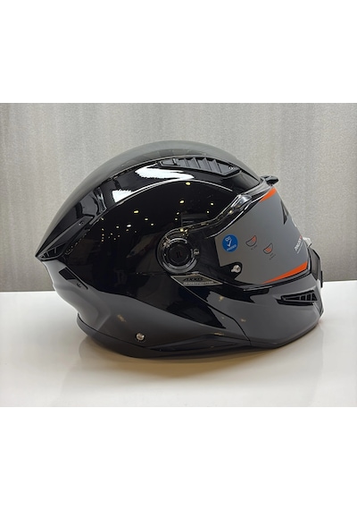 Axxıs Kask Fu409sv Ghostfıghter Sv Solıd A1 Parlak Siyah