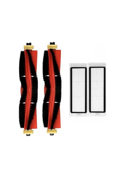 Roborock S6 Uyumlu 2 Adet Ana Fırça 2 Adet Filtre