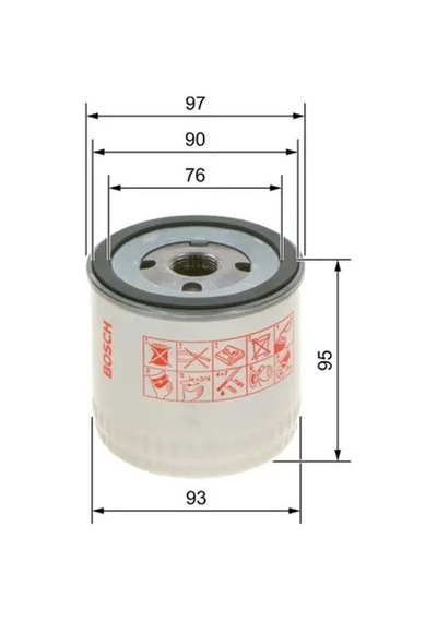 Bosch 0451103252 Yag Filtresi 1059924 1136568 1148703