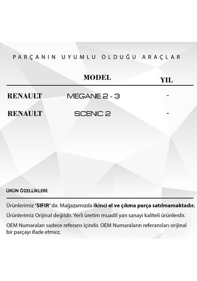 Megane 2 Megane 3 Scenic 2 için Sunroof Bademi Tıkırtı  10