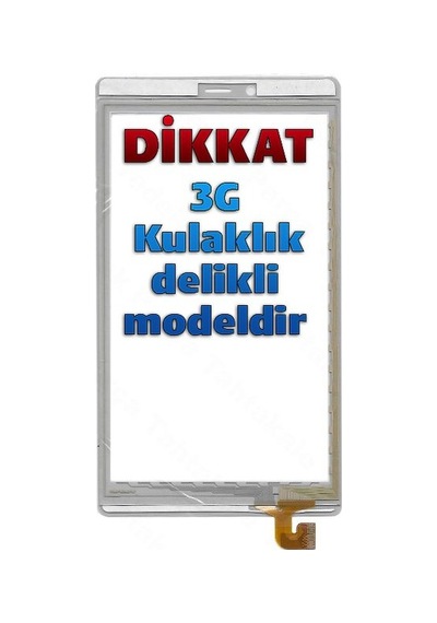 Alcatel Uyumlu Onetouch Pixi 4 8063 Dokunmatik Beyaz - Model 1