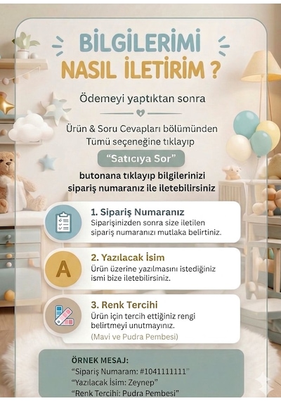 Kişiye Özel Isimlik Kapı Süsü Pla Harf Yazı - Bebek & Çocuk Odası Duvar Dekoru Mor