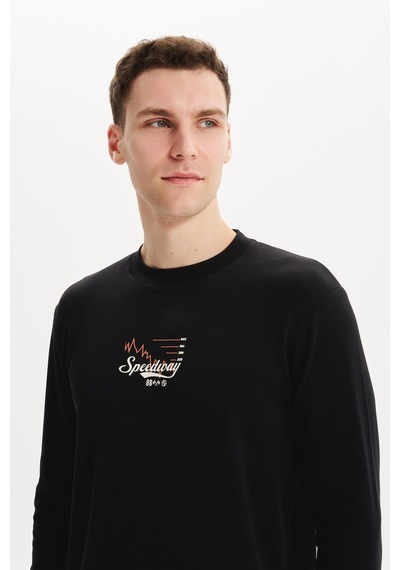 AR-MA Arma Erkek Slim Fit Çift Taraflı İnce İnterlok Pamuk Modal Elastan Karışımlı Bisiklet Yaka Sweatshirt K30124989502 Siyah AR-MA Arma Erkek Slim Fit Çift Taraflı İnce İnterlok Pamuk Modal Elastan Karışımlı Bisiklet Yaka Sweatshirt K30124989502 Siyah