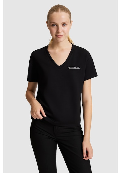 U.S. Polo Assn. U.s. Polo Assn. Kadın Siyah Tişört 50323493-vr046