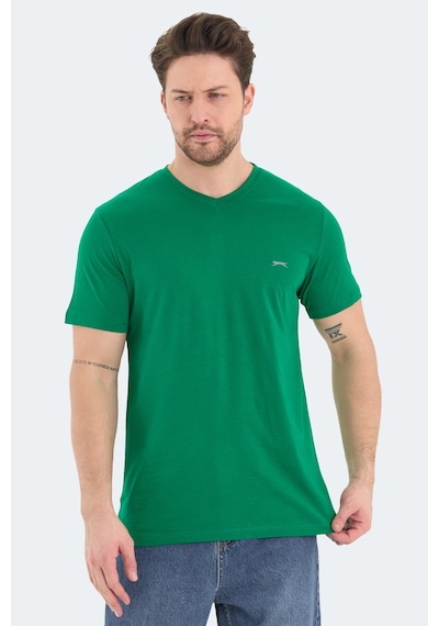Slazenger Rıvaldo Erkek V Yaka Yeşil Tişört Yeşil