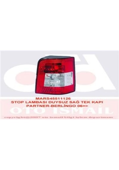 Mars 511126 Stop Lambası Duysuz Sağ Tek Kapı Partner-berlıngo 06 6351.cy