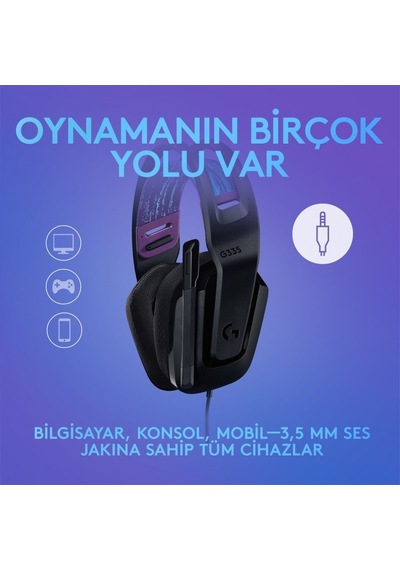 LOGITECH G335 981-000978 OYUNCU KULAKLIĞI