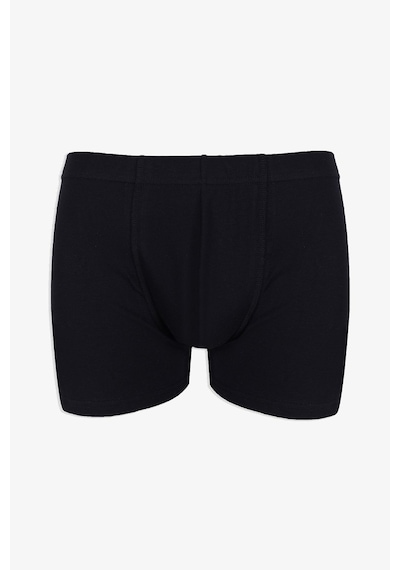 Erkek 2'li Pamuklu Likralı Lastikli Boxer 9177 Siyah