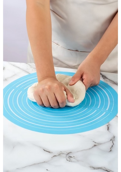 Thentech Kaydırmaz 30cm Hamur Açma Matı Yıkanabilir Silikon Mat Pasta Yapma Süsleme Hamur Açma Matı Diğer