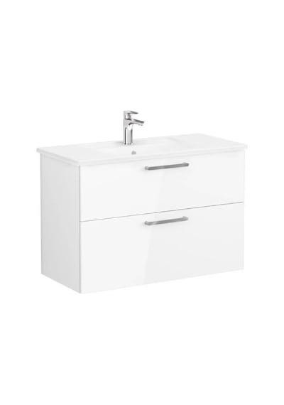 VitrA Root Lavabo Dolabı Iki Çekmeceli 100 Cm Parlak Beyaz 68303 Çok Renkli