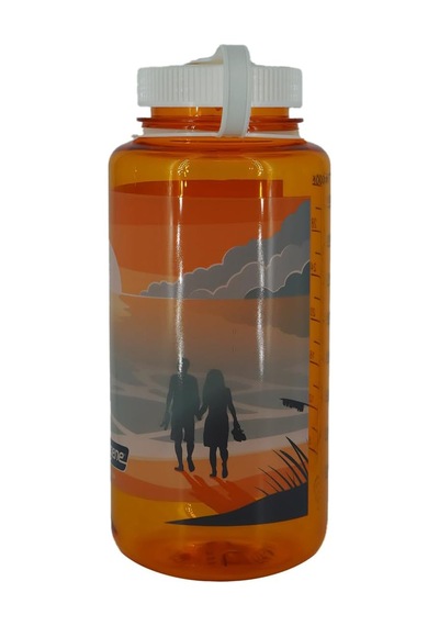 Nalgene Sustain 32 Oz Geniş Ağızlı Su Şişesi - Manzara Gün Batımı Çok Renkli
