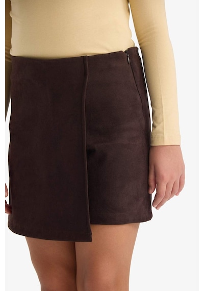 Defacto Kız Çocuk Süet Şort Etek G3783a825wnbn320 Kahve-bn320