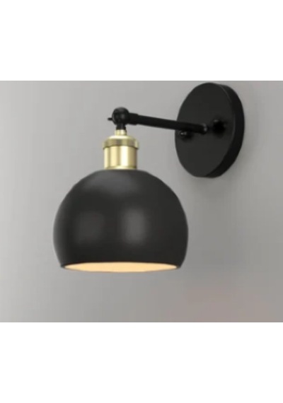 Riolight Retro,rustik,vintage Mafsallı Siyah Hareketli Başlık Tek Siyah