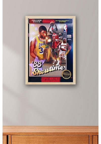 Magic Johnson Çerçeveli Tablo - 1988 Showtime Nba Posteri Tablo