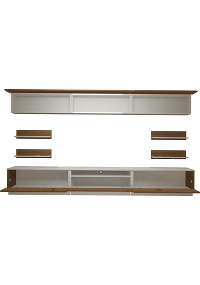 Decoraktiv Trendstyle 8ys Mdf Tv Ünitesi Tv Sehpası Beyaz - Ceviz