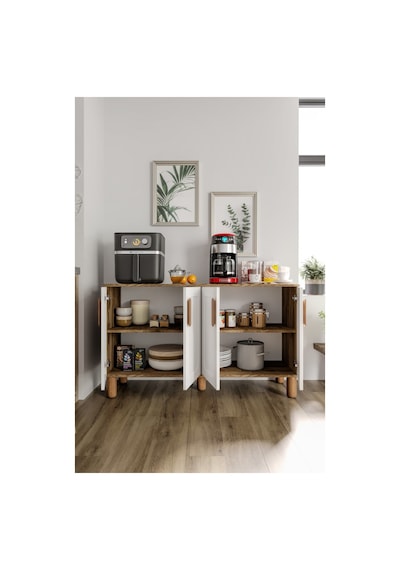 Flora Flr4120 Bohem Kahve Köşesi 4 Kapaklı Mdf Mebran Kapaklı Mutfak Dolabı Çok Amaçlı Dolap Aytaşı Ceviz Flora Flr4120 Bohem Kahve Köşesi 4 Kapaklı Mdf Mebran Kapaklı Mutfak Dolabı Çok Amaçlı Dolap Aytaşı Ceviz