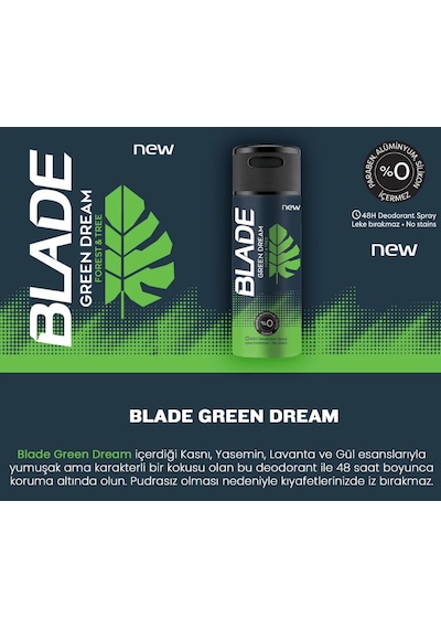 Blade Green Dream Erkek Deodorant 150 ML