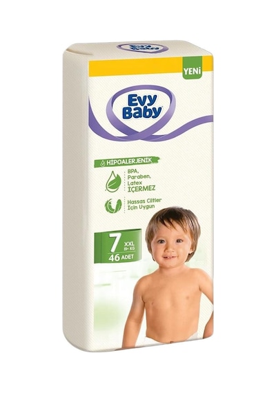 Evy Baby Bebek Bezi 7 Beden 19+ Kg Xxlarge 230 Adet 7 Numara