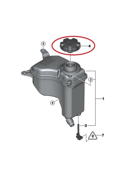 Bmw 3-5 Serisi Yedek Su Depo Kapagi 1,4 Bar Febi F10.E90.X3.X5 - 535048891
