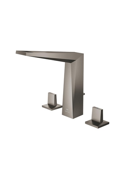Grohe Allure Brilliant Üç Delikli Lavabo Bataryası 1/2" L Boyut - 20627AL0 Antrasit