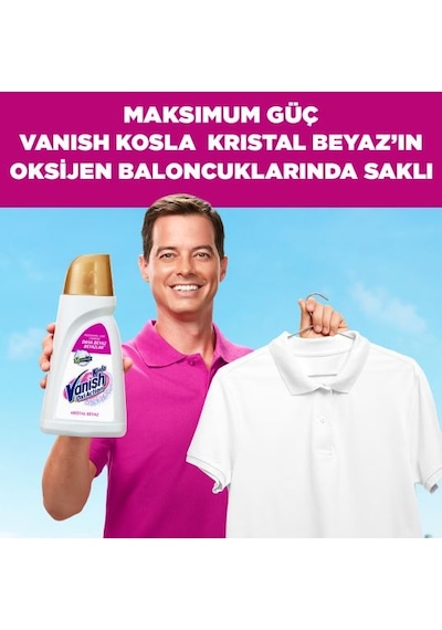 Vanish Oxi Action Kristal Beyaz Deterjan ve Leke Çıkarıcı Sıvı 1 L