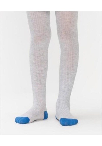 Penti Pretty Stripe Kız Çocuk Külotlu Çorap Pccpstrg17sk Açık Gri